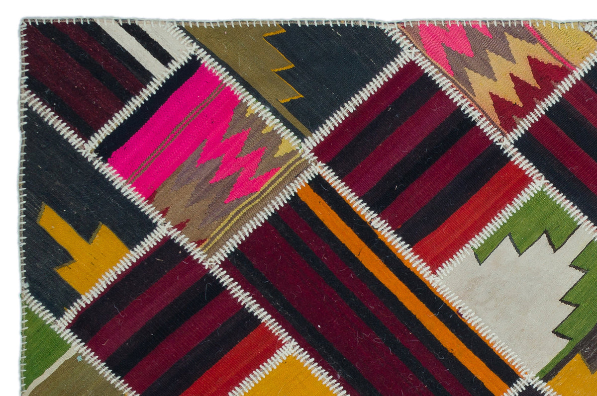 Naturel Over Dyed Kilim Patchwork Unique Rug 5&#39;3&#39;&#39; x 7&#39;10&#39;&#39; ft 160 x 240 cm