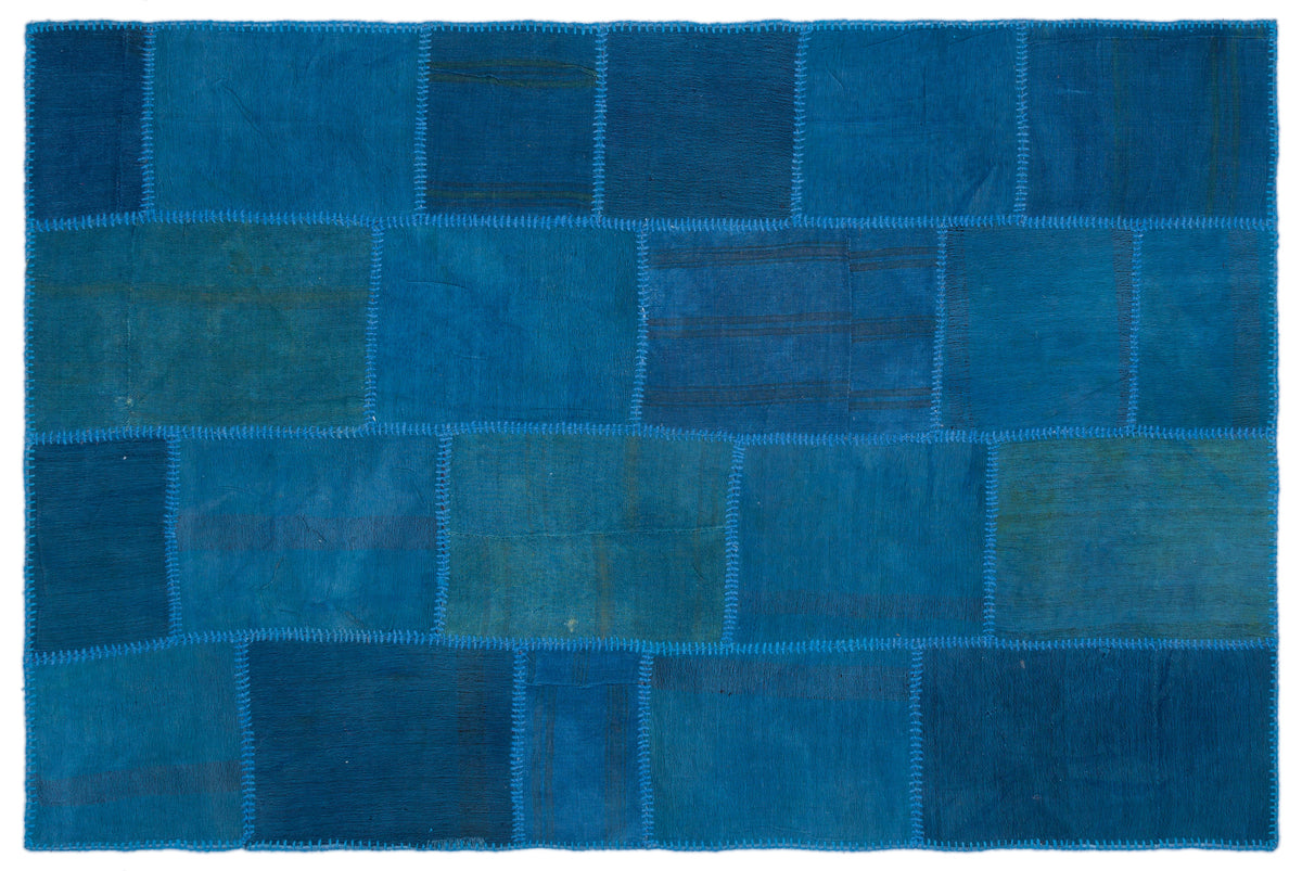 Mixed Over Dyed Kilim Patchwork Unique Rug 5&#39;1&#39;&#39; x 7&#39;7&#39;&#39; ft 155 x 230 cm