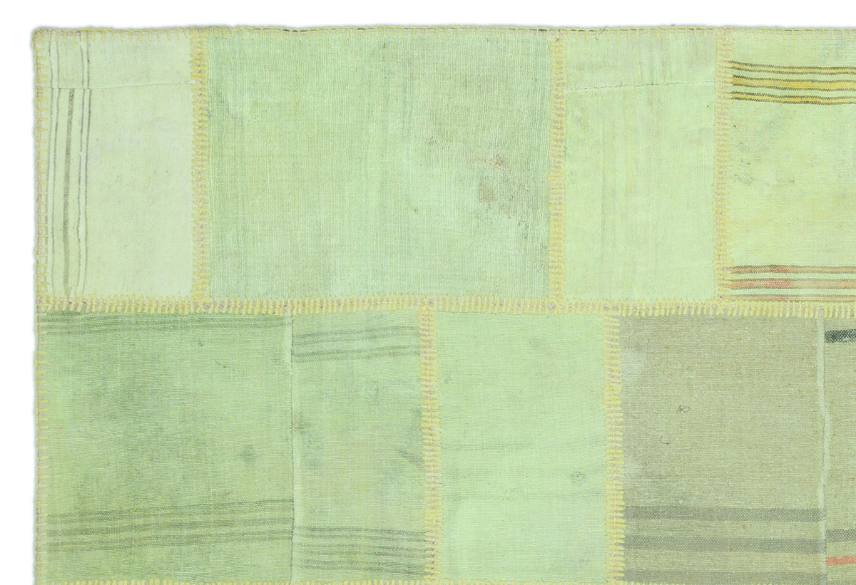 Mixed Over Dyed Kilim Patchwork Unique Rug 5&#39;2&#39;&#39; x 7&#39;8&#39;&#39; ft 158 x 234 cm