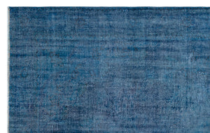 Blue Over Dyed Vintage Rug 6'0'' x 9'7'' ft 183 x 292 cm