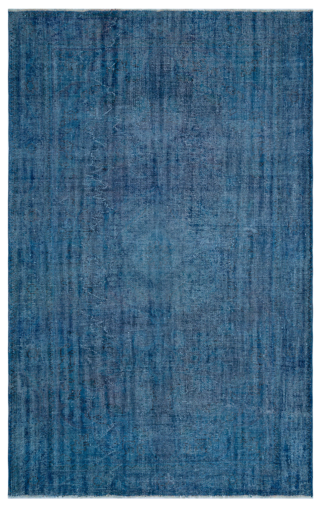 Blue Over Dyed Vintage Rug 6'0'' x 9'7'' ft 183 x 292 cm