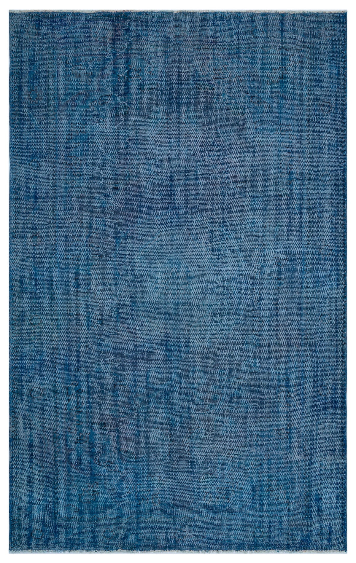 Blue Over Dyed Vintage Rug 6&#39;0&#39;&#39; x 9&#39;7&#39;&#39; ft 183 x 292 cm