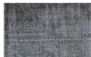 Gray Over Dyed Vintage Rug 5'6'' x 8'12'' ft 168 x 274 cm