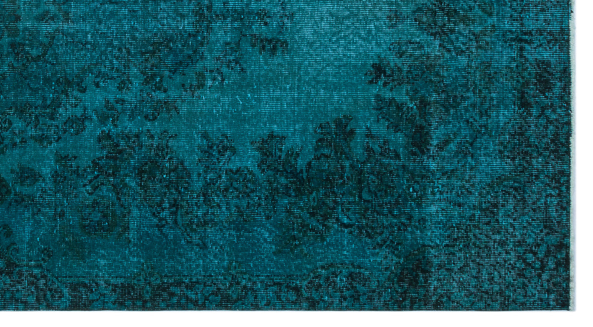 Retro Over Dyed Vintage Rug 5&#39;1&#39;&#39; x 9&#39;3&#39;&#39; ft 155 x 283 cm