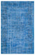 Blue Over Dyed Vintage Rug 5'11'' x 9'9'' ft 180 x 297 cm