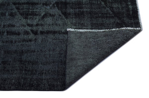 Black Over Dyed Vintage Rug 5'10'' x 8'8'' ft 179 x 264 cm