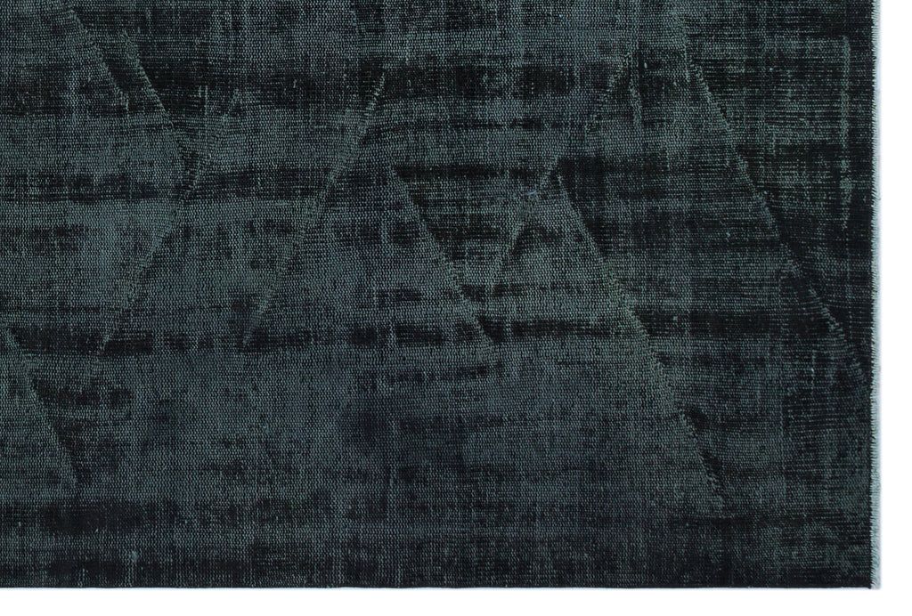 Black Over Dyed Vintage Rug 5'10'' x 8'8'' ft 179 x 264 cm