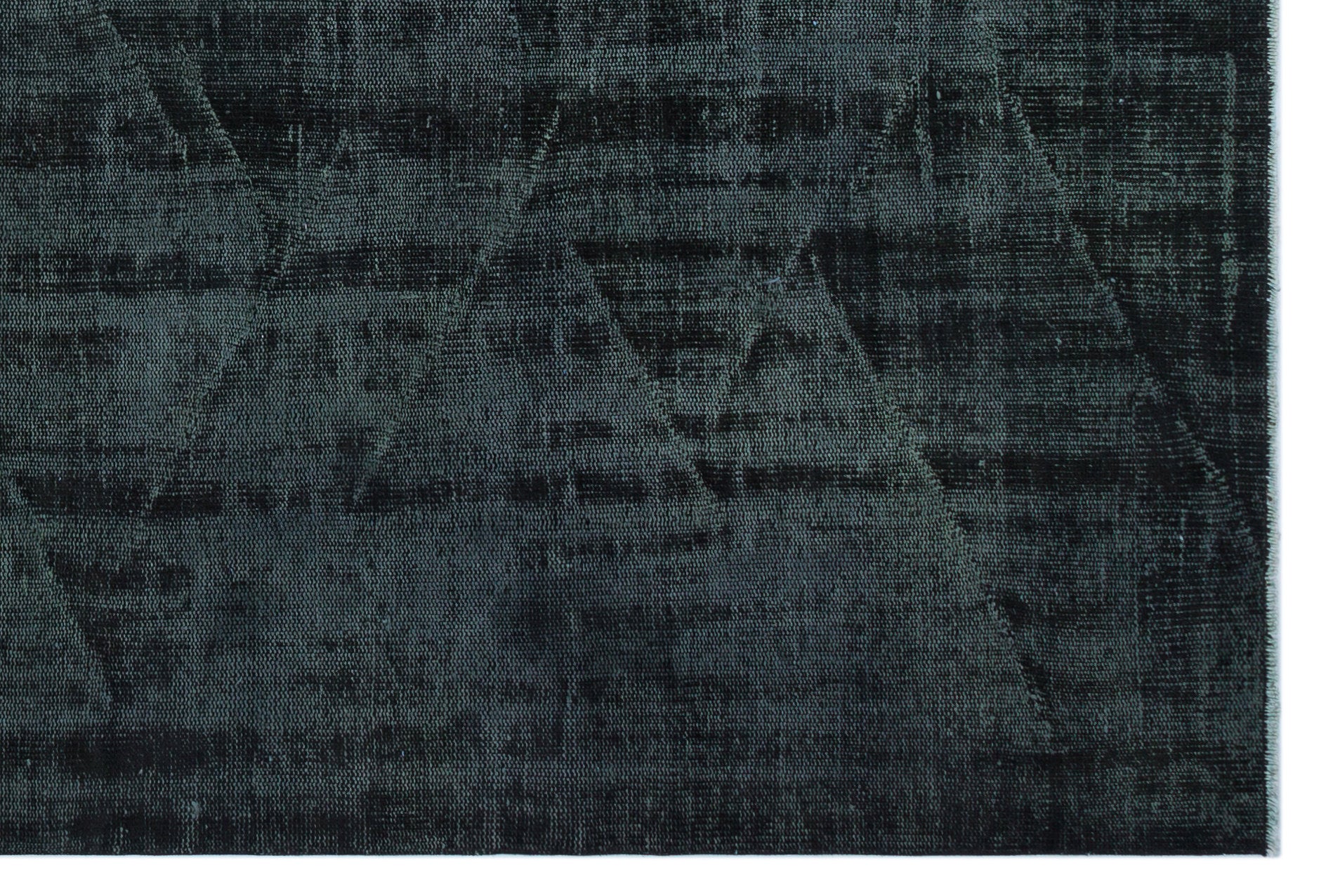 Black Over Dyed Vintage Rug 5'10'' x 8'8'' ft 179 x 264 cm