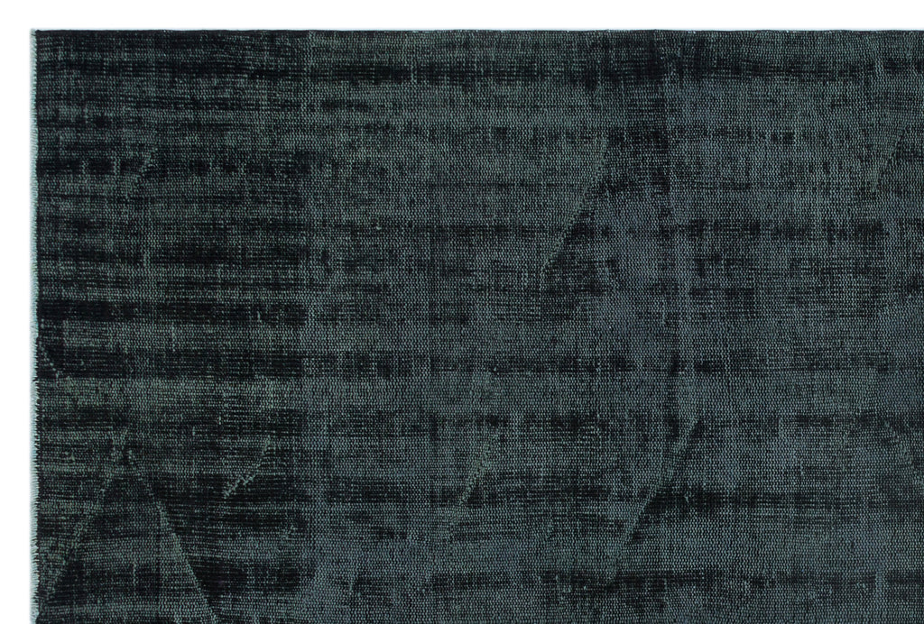 Black Over Dyed Vintage Rug 5'10'' x 8'8'' ft 179 x 264 cm