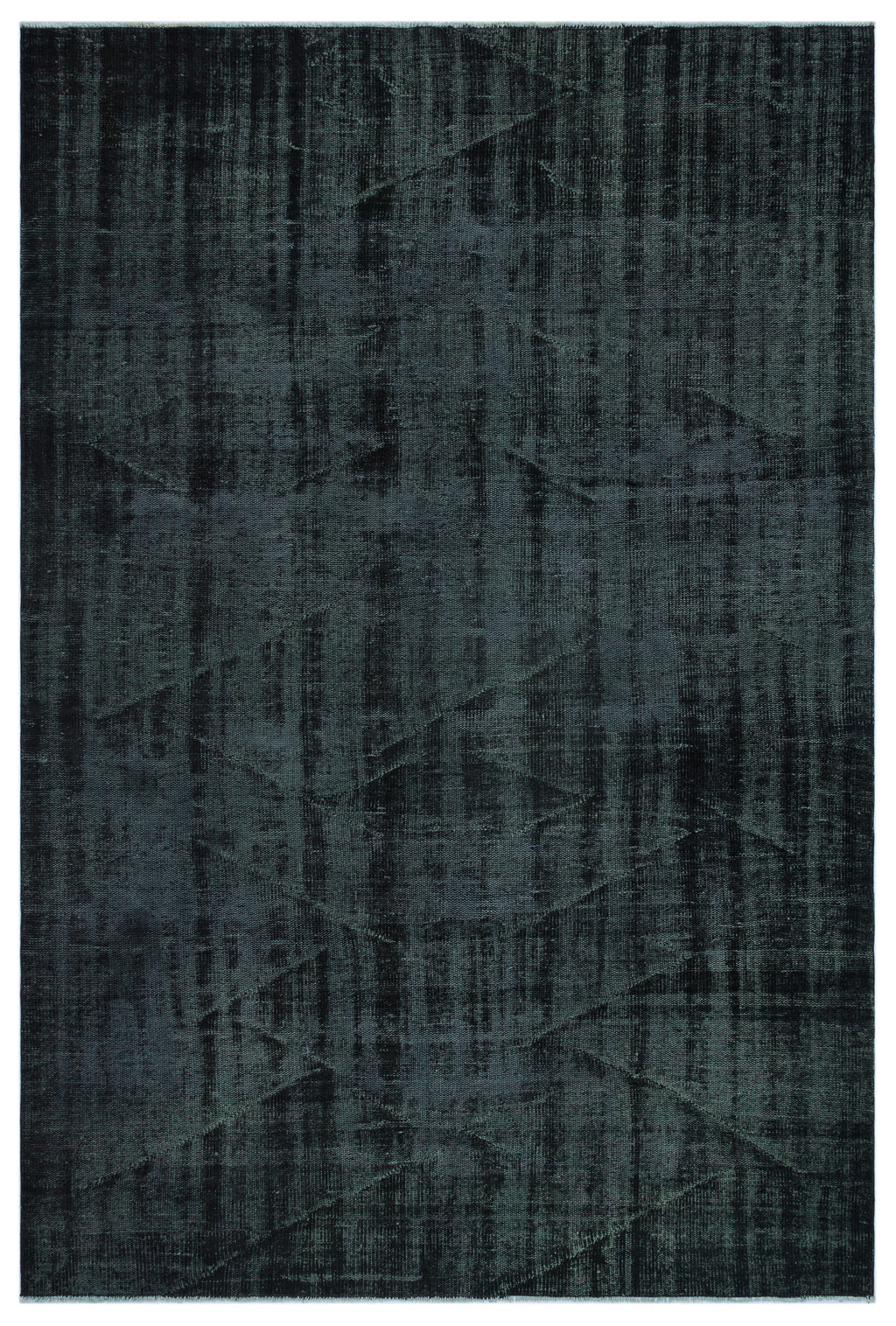 Black Over Dyed Vintage Rug 5'10'' x 8'8'' ft 179 x 264 cm