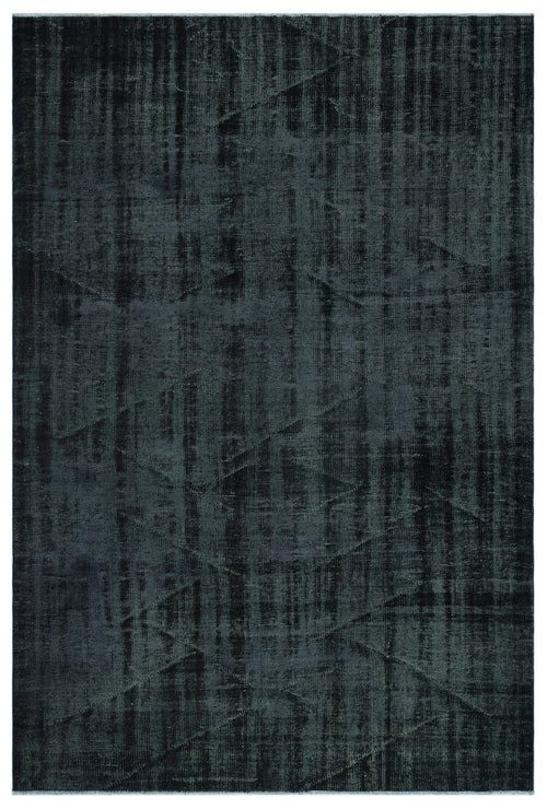 Black Over Dyed Vintage Rug 5'10'' x 8'8'' ft 179 x 264 cm