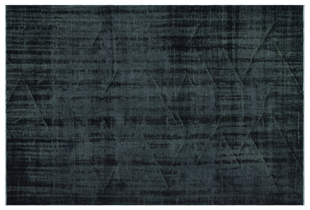 Black Over Dyed Vintage Rug 5'10'' x 8'8'' ft 179 x 264 cm