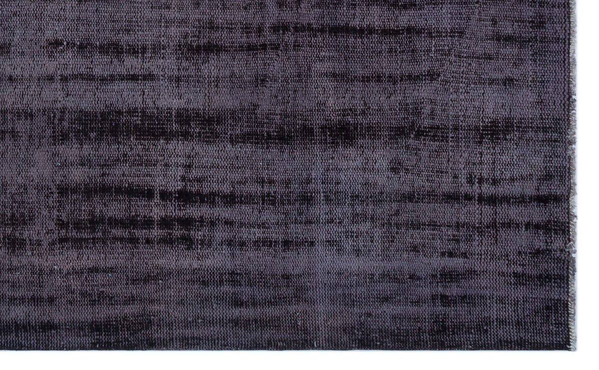 Black Over Dyed Vintage Rug 5&#39;3&#39;&#39; x 8&#39;7&#39;&#39; ft 161 x 261 cm