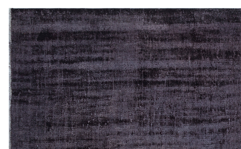 Black Over Dyed Vintage Rug 5'3'' x 8'7'' ft 161 x 261 cm