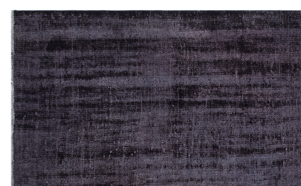 Black Over Dyed Vintage Rug 5&#39;3&#39;&#39; x 8&#39;7&#39;&#39; ft 161 x 261 cm