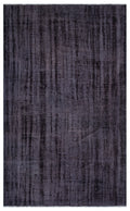 Black Over Dyed Vintage Rug 5'3'' x 8'7'' ft 161 x 261 cm