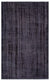 Black Over Dyed Vintage Rug 5'3'' x 8'7'' ft 161 x 261 cm