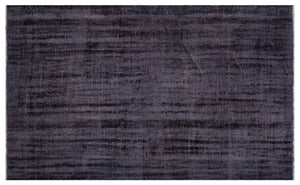 Black Over Dyed Vintage Rug 5'3'' x 8'7'' ft 161 x 261 cm