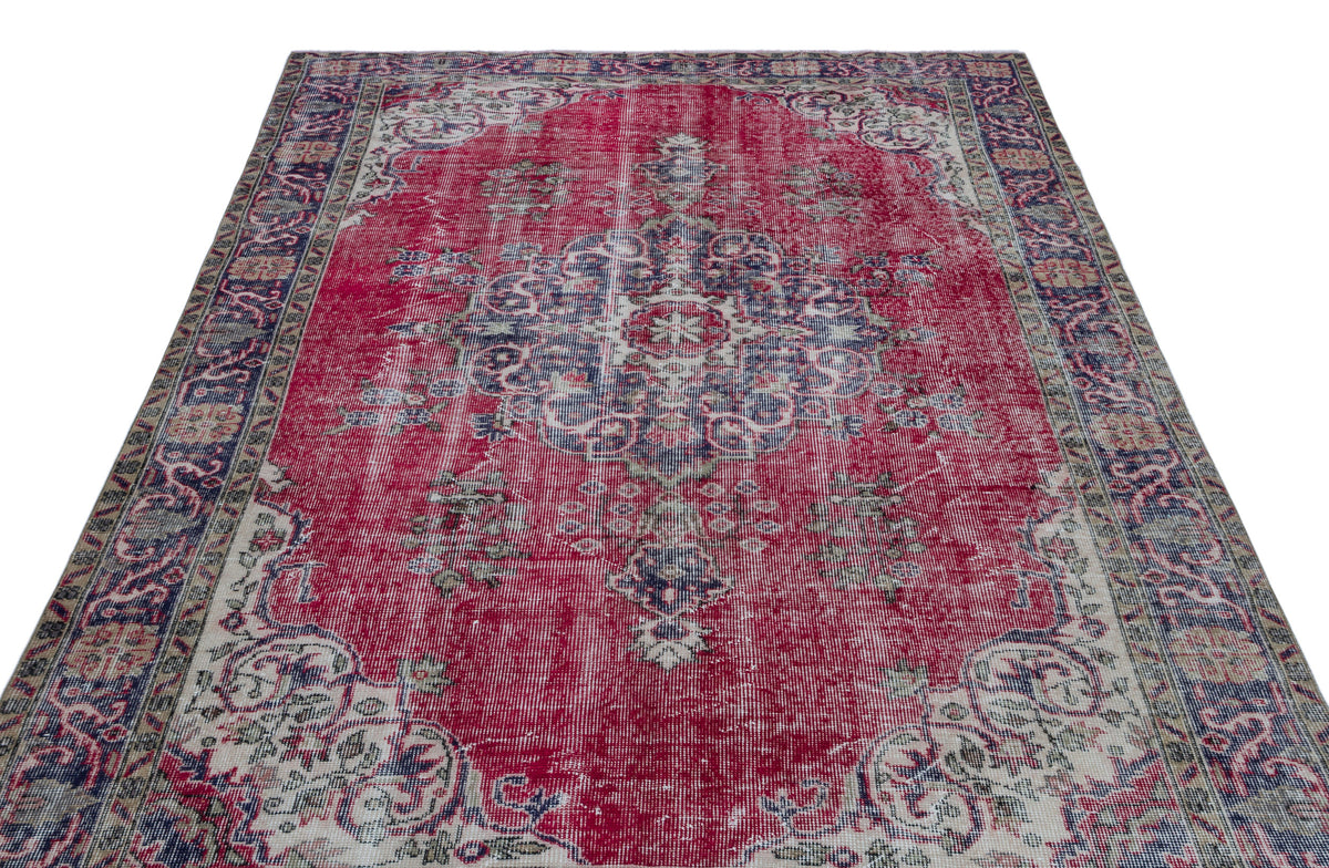 Naturel Over Dyed Vintage Rug 5&#39;11&#39;&#39; x 9&#39;3&#39;&#39; ft 180 x 282 cm