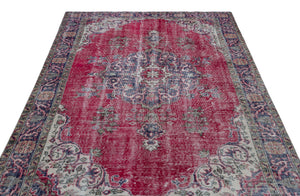 Naturel Over Dyed Vintage Rug 5'11'' x 9'3'' ft 180 x 282 cm
