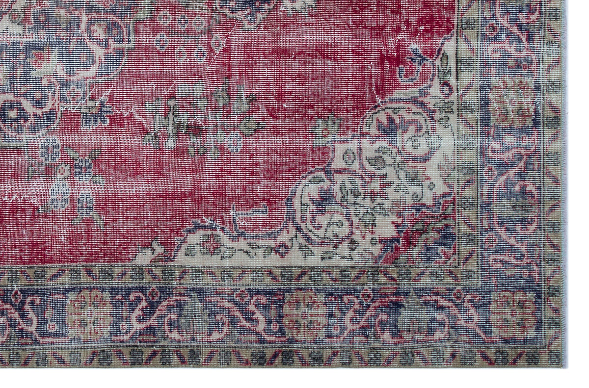 Naturel Over Dyed Vintage Rug 5&#39;11&#39;&#39; x 9&#39;3&#39;&#39; ft 180 x 282 cm