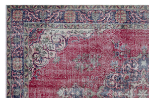 Naturel Over Dyed Vintage Rug 5'11'' x 9'3'' ft 180 x 282 cm