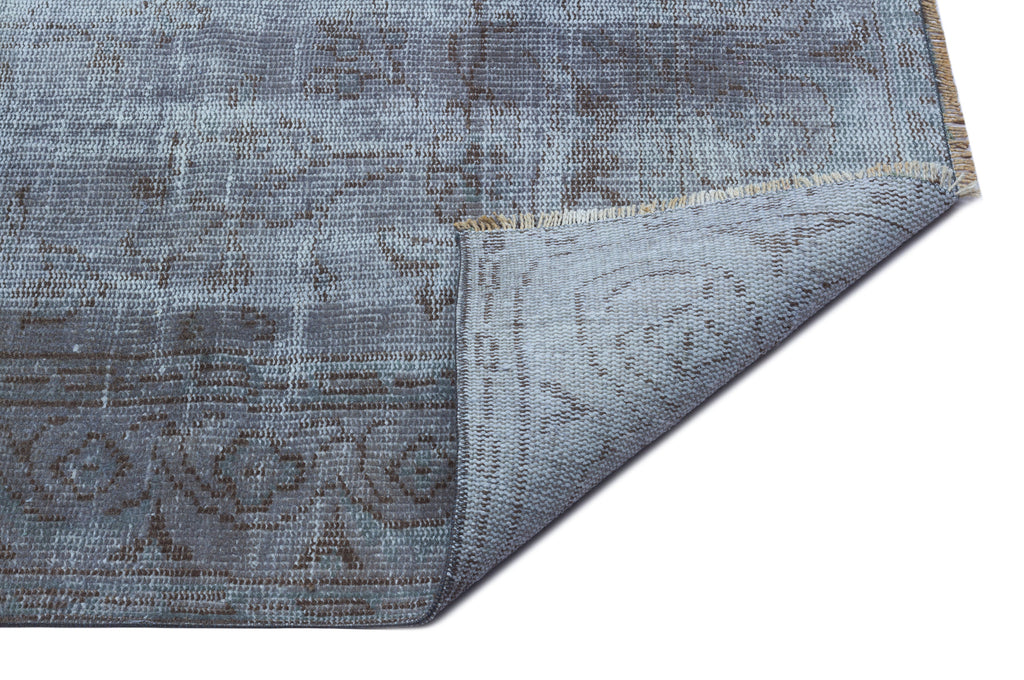 Blue Over Dyed Vintage Rug 5'3'' x 8'5'' ft 159 x 256 cm