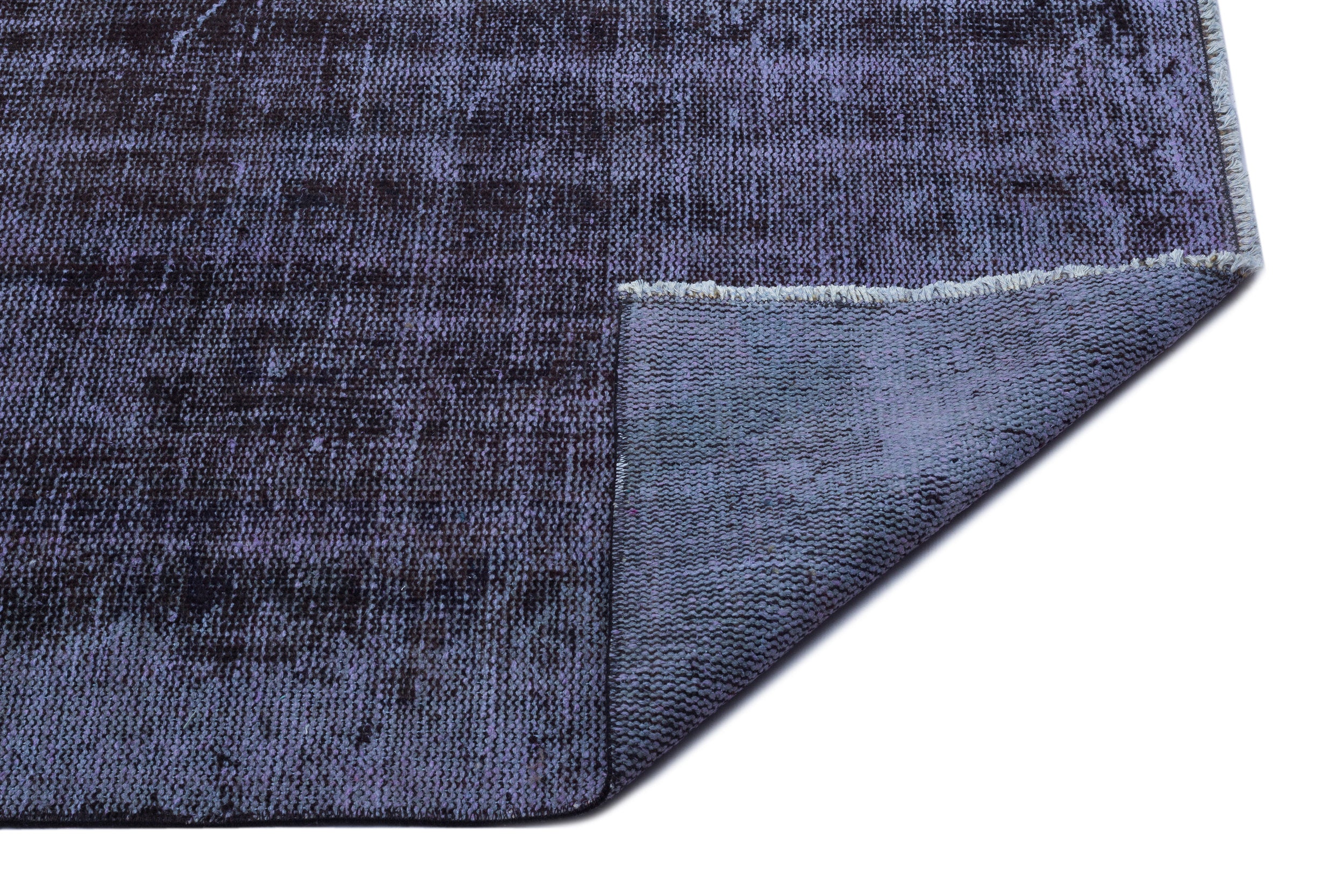 Black Over Dyed Vintage Rug 6'1'' x 10'2'' ft 186 x 309 cm