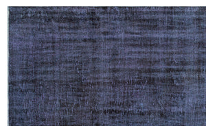 Black Over Dyed Vintage Rug 6'1'' x 10'2'' ft 186 x 309 cm