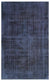 Black Over Dyed Vintage Rug 6'1'' x 10'2'' ft 186 x 309 cm