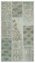 Beige Over Dyed Patchwork Unique Rug 2'7'' x 4'11'' ft 80 x 150 cm