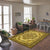 Yellow Over Dyed Rug | Traditional Desing Rug | Turkish Rug | Hand Weaving Rug  | Bedroom Rug | Wool Rug | Vintage Rug | Retro Rug | Patterned Rug | Naturel Rug  | Boho Rug I 5'7'' x 9'7'' ft 170 x 293 cm