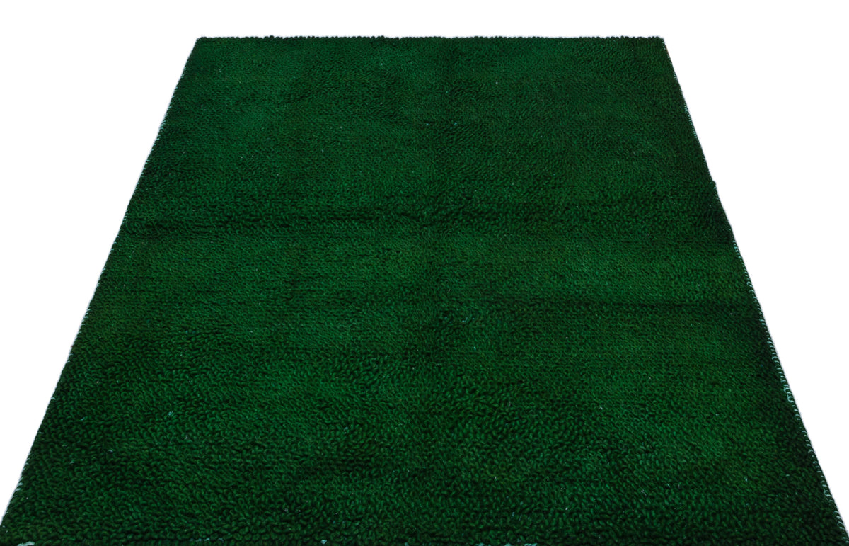 Striped Over Dyed Kilim Rug 4&#39;5&#39;&#39; x 6&#39;1&#39;&#39; ft 134 x 185 cm