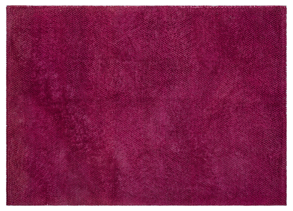 Striped Over Dyed Kilim Rug 4'4'' x 6'1'' ft 133 x 185 cm