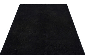 Striped Over Dyed Kilim Rug 4'5'' x 6'1'' ft 135 x 185 cm