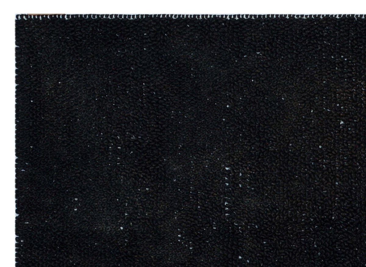 Striped Over Dyed Kilim Rug 4&#39;5&#39;&#39; x 6&#39;1&#39;&#39; ft 135 x 185 cm