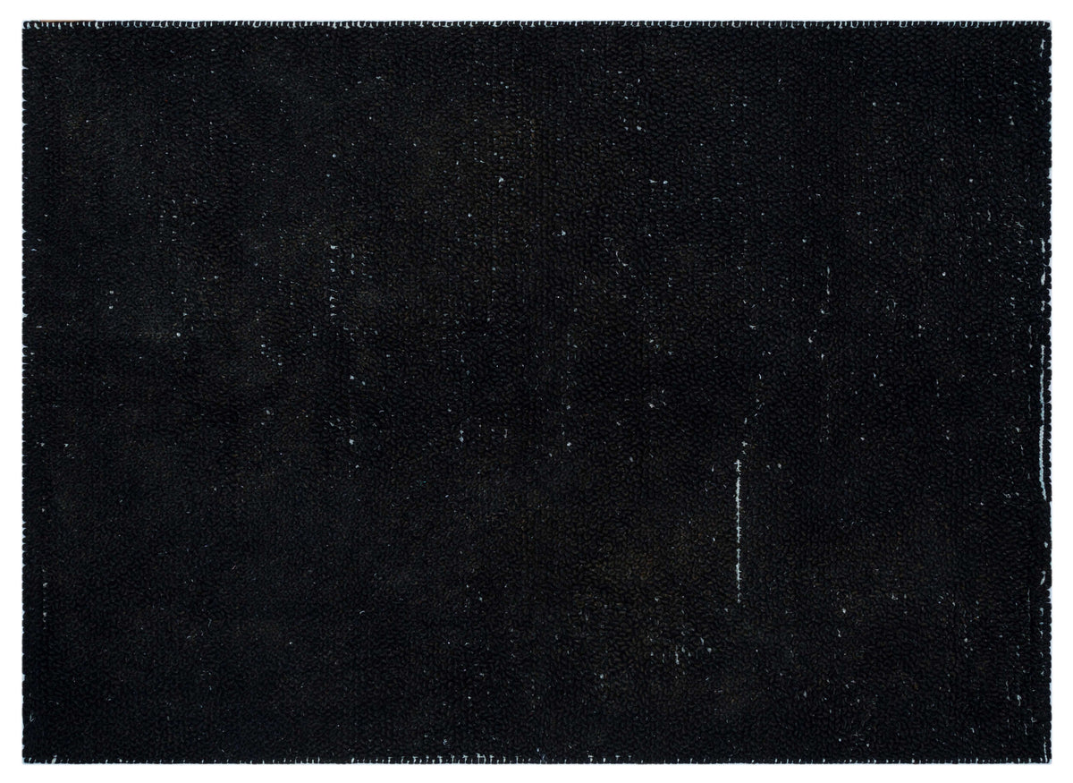 Striped Over Dyed Kilim Rug 4&#39;5&#39;&#39; x 6&#39;1&#39;&#39; ft 135 x 185 cm