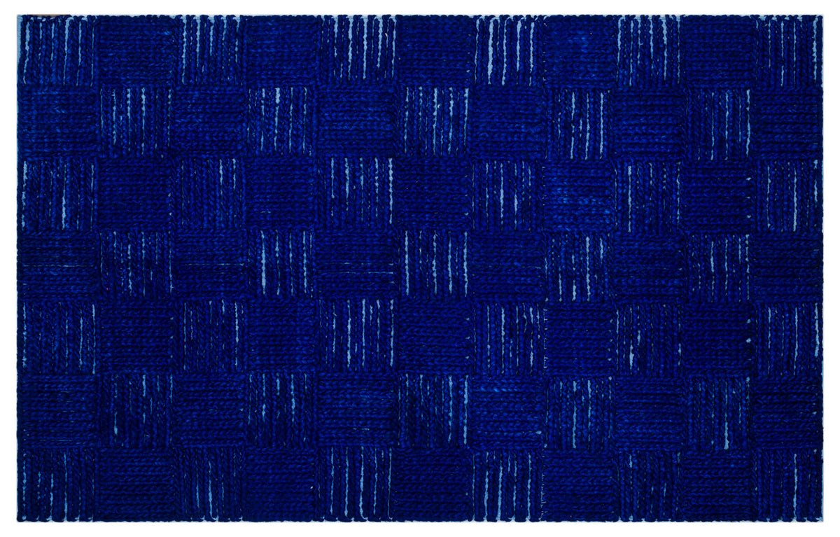 Striped Over Dyed Kilim Rug 4&#39;0&#39;&#39; x 6&#39;5&#39;&#39; ft 122 x 195 cm