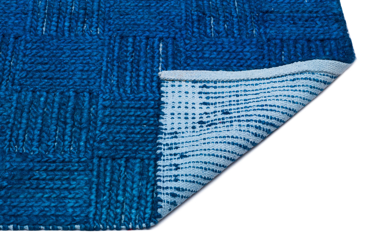 Striped Over Dyed Kilim Rug 4&#39;0&#39;&#39; x 6&#39;4&#39;&#39; ft 122 x 193 cm