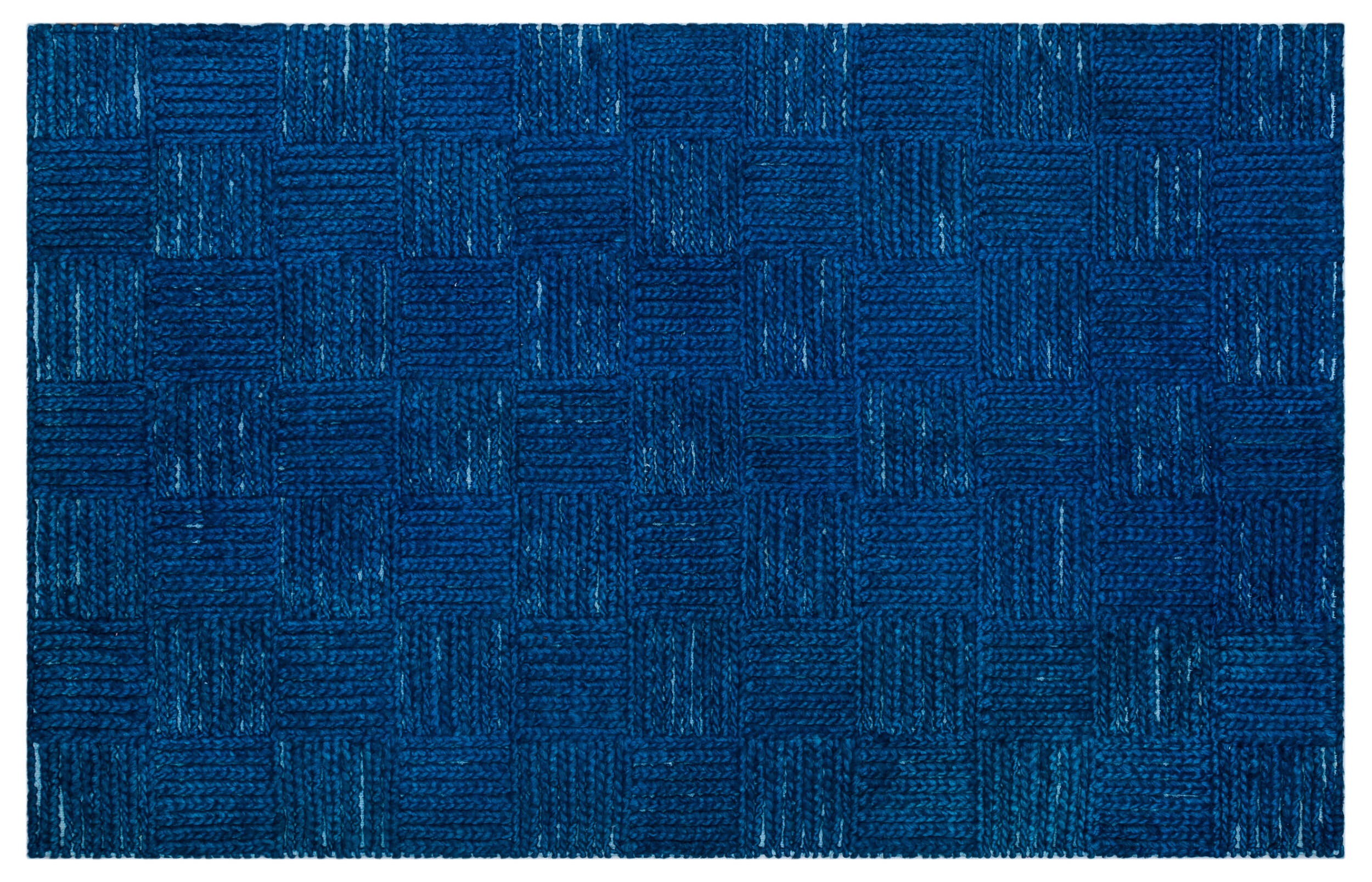 Striped Over Dyed Kilim Rug 4'0'' x 6'4'' ft 122 x 193 cm