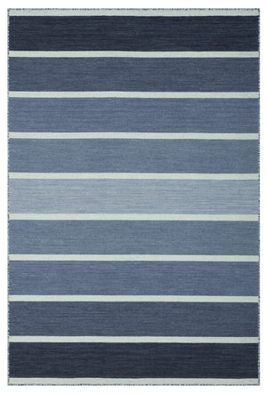 Striped Over Dyed Kilim Rug 4'0'' x 5'12'' ft 122 x 182 cm