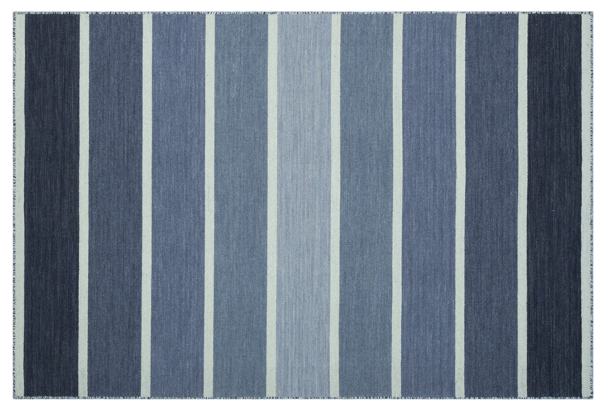 Striped Over Dyed Kilim Rug 4&#39;0&#39;&#39; x 5&#39;12&#39;&#39; ft 122 x 182 cm
