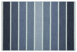 Striped Over Dyed Kilim Rug 4'0'' x 5'12'' ft 122 x 182 cm