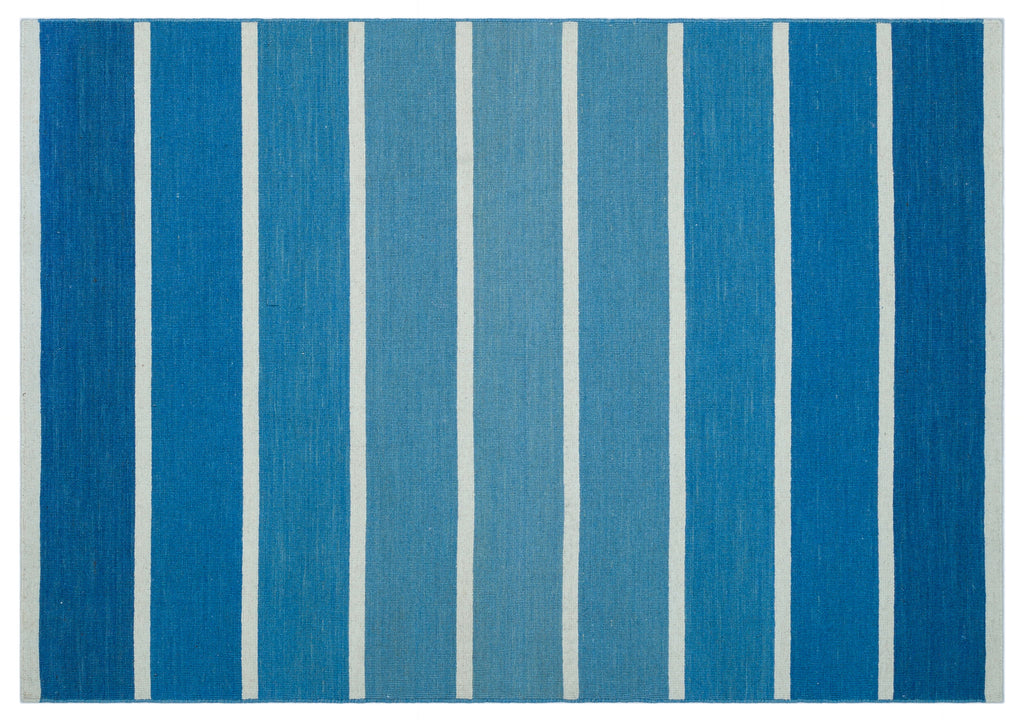 Striped Over Dyed Kilim Rug 4'0'' x 5'10'' ft 123 x 178 cm