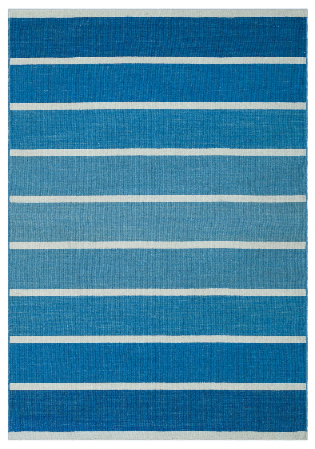 Striped Over Dyed Kilim Rug 4'0'' x 5'10'' ft 123 x 178 cm