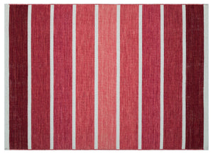 Striped Over Dyed Kilim Rug 4'2'' x 5'11'' ft 128 x 180 cm