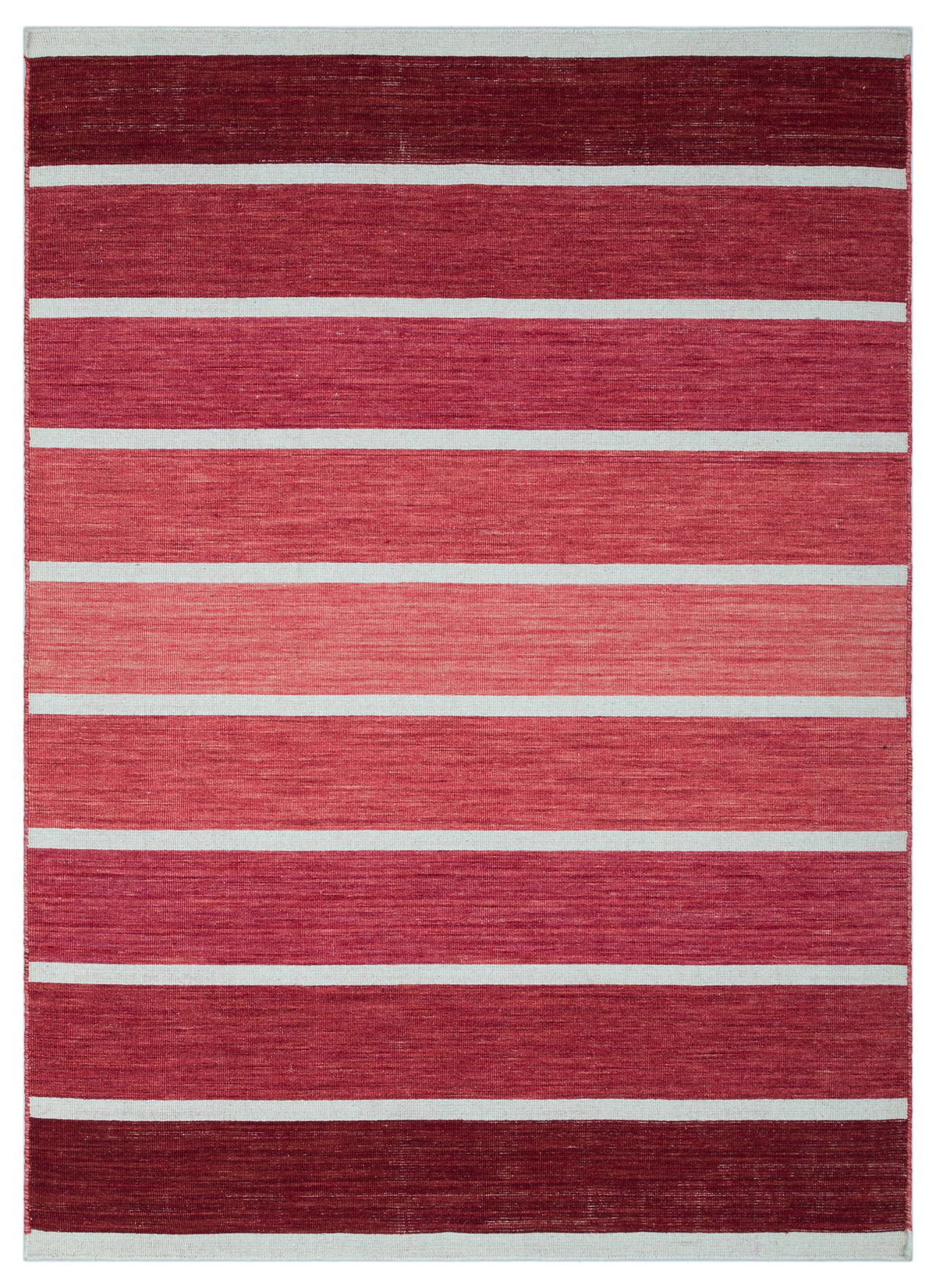 Striped Over Dyed Kilim Rug 4&#39;2&#39;&#39; x 5&#39;11&#39;&#39; ft 128 x 180 cm