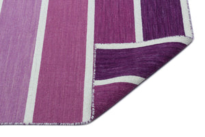 Striped Over Dyed Kilim Rug 4'0'' x 6'0'' ft 122 x 183 cm