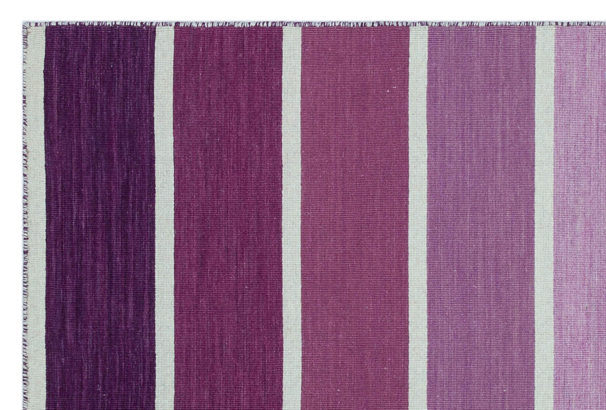 Striped Over Dyed Kilim Rug 4&#39;0&#39;&#39; x 6&#39;0&#39;&#39; ft 122 x 183 cm