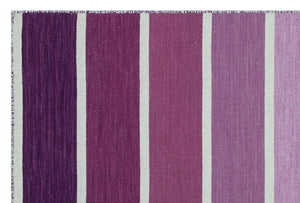 Striped Over Dyed Kilim Rug 4'0'' x 6'0'' ft 122 x 183 cm